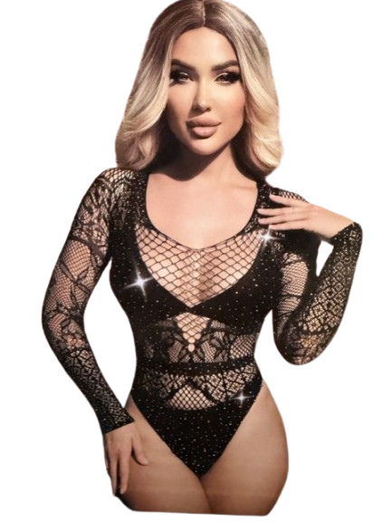Vivi Dessous Mystique Lace Mesh Teddy