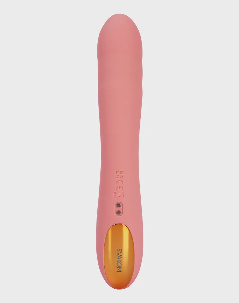 SVAKOM  Ava Neo Thrusting Vibrator Peach Pink