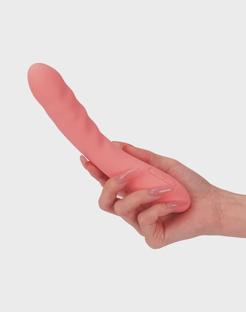 SVAKOM  Ava Neo Thrusting Vibrator Peach Pink