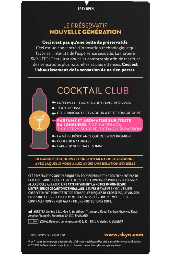 Skyn Condooms LatexVrij Cocktail Club