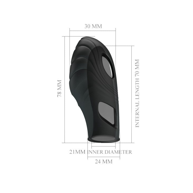 MOOIE LIEFDE OVERLAY LICH VINGERVIBRATOR