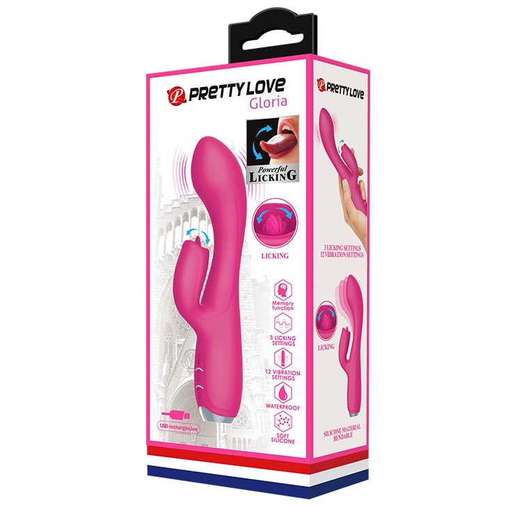 Pretty Love Vibrator Met Tong Gloria Roze