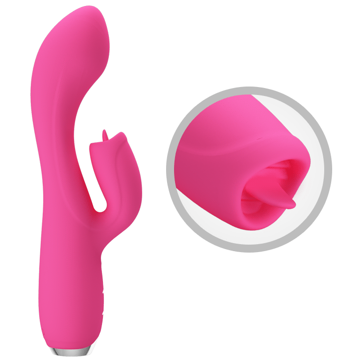 Pretty Love Vibrator Met Tong Gloria Roze
