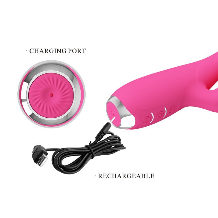 Pretty Love Vibrator Met Tong Gloria Roze