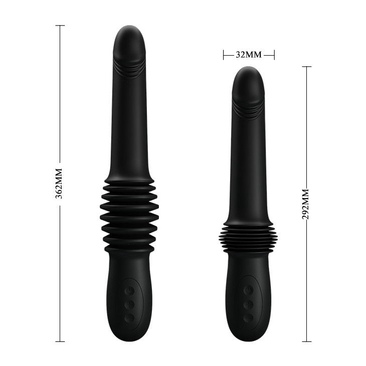 Stotende vibrator Pazuzu Zwart