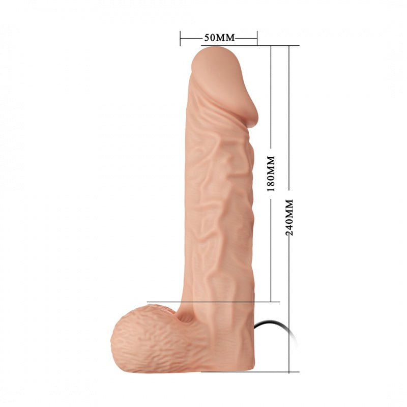 STRAP ON VIBRATOR ULTRA PASSIONATE HARNESS 9.4 Inch