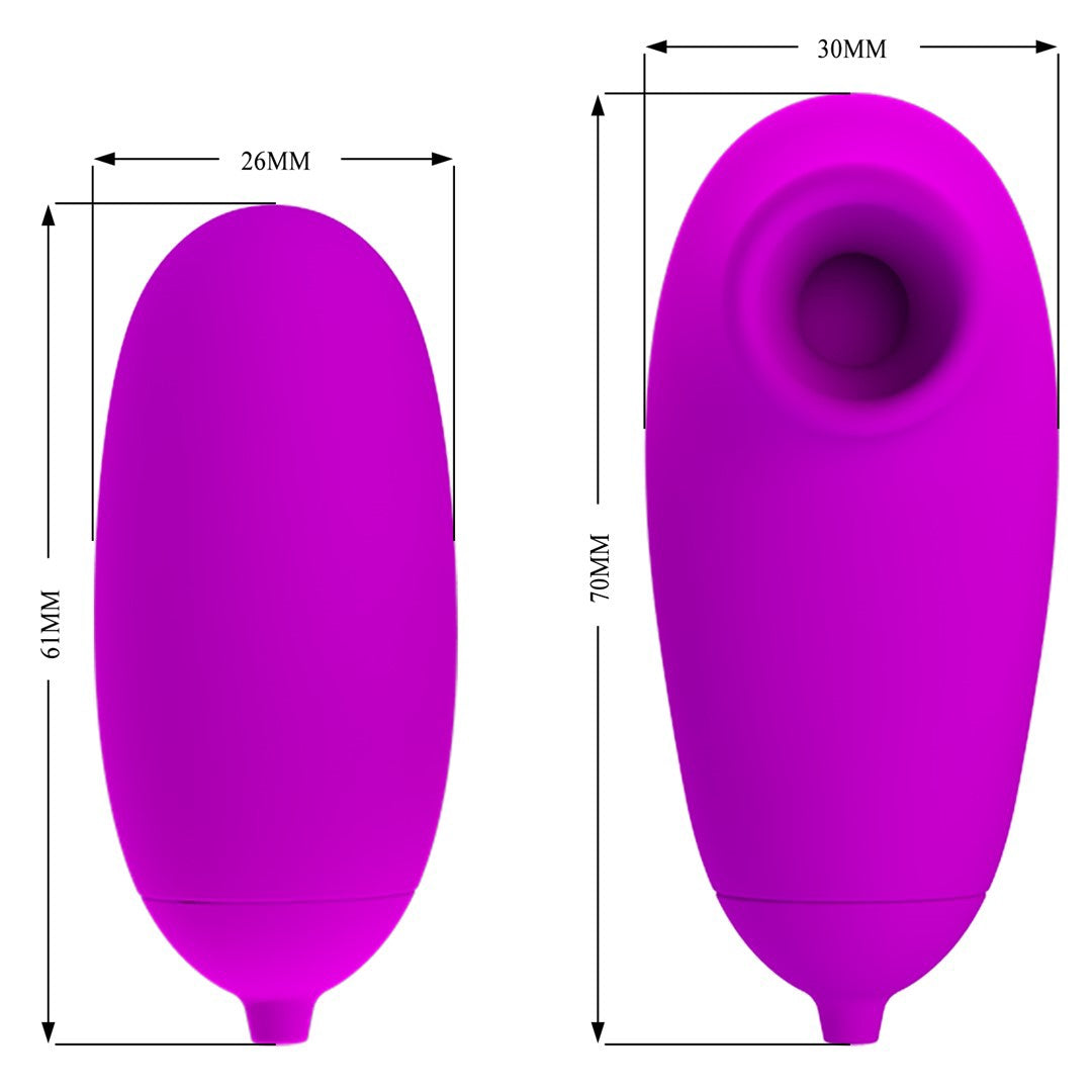 VIBRATING AND SUCKING BULLET