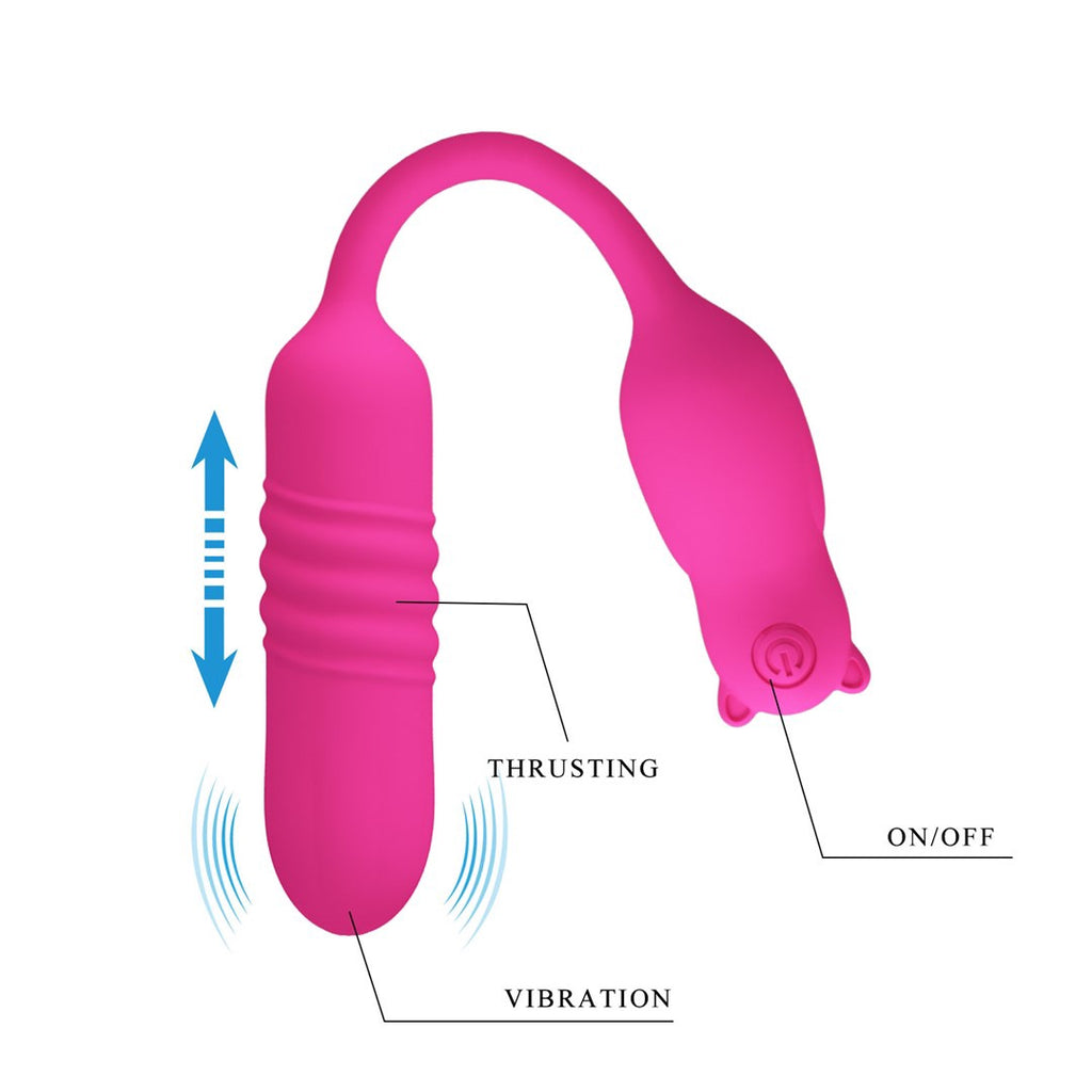 PRETTY LOVE - PINK SILICONE VIBRATING BULLET