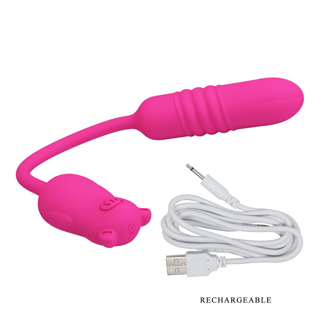 PRETTY LOVE - PINK SILICONE VIBRATING BULLET