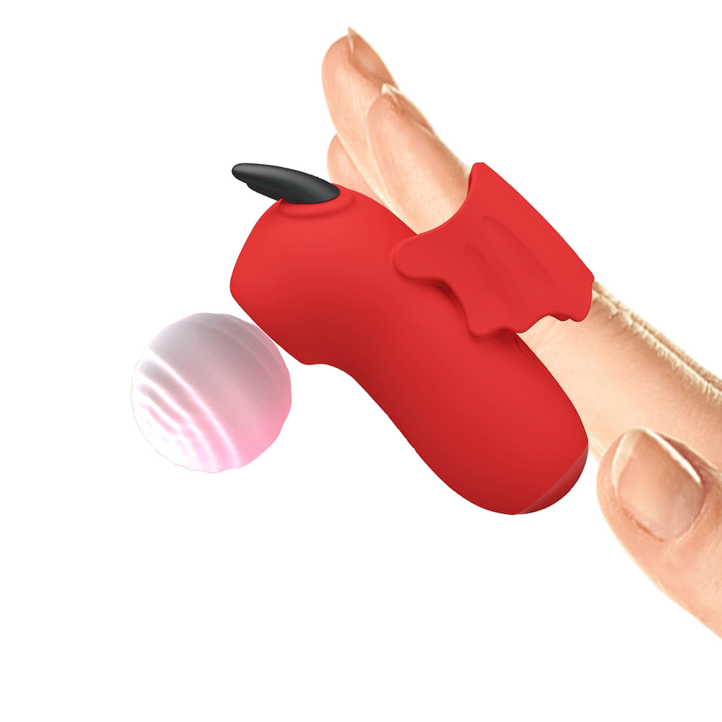 Pretty Love Magic Devil Vinger Vibrator Rood