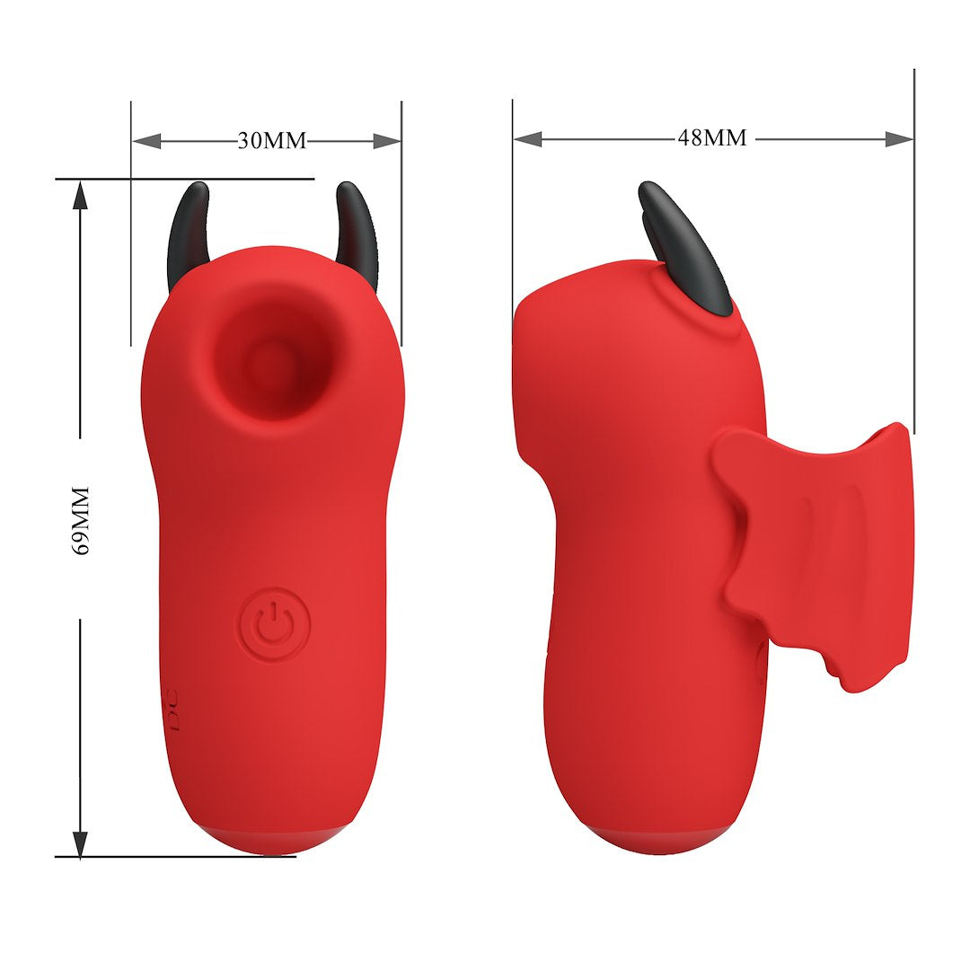Pretty Love Magic Devil Vinger Vibrator Rood
