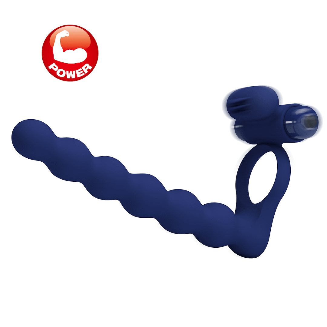 PrettyLove Vibrerende Cockring Met Plug Ajmal