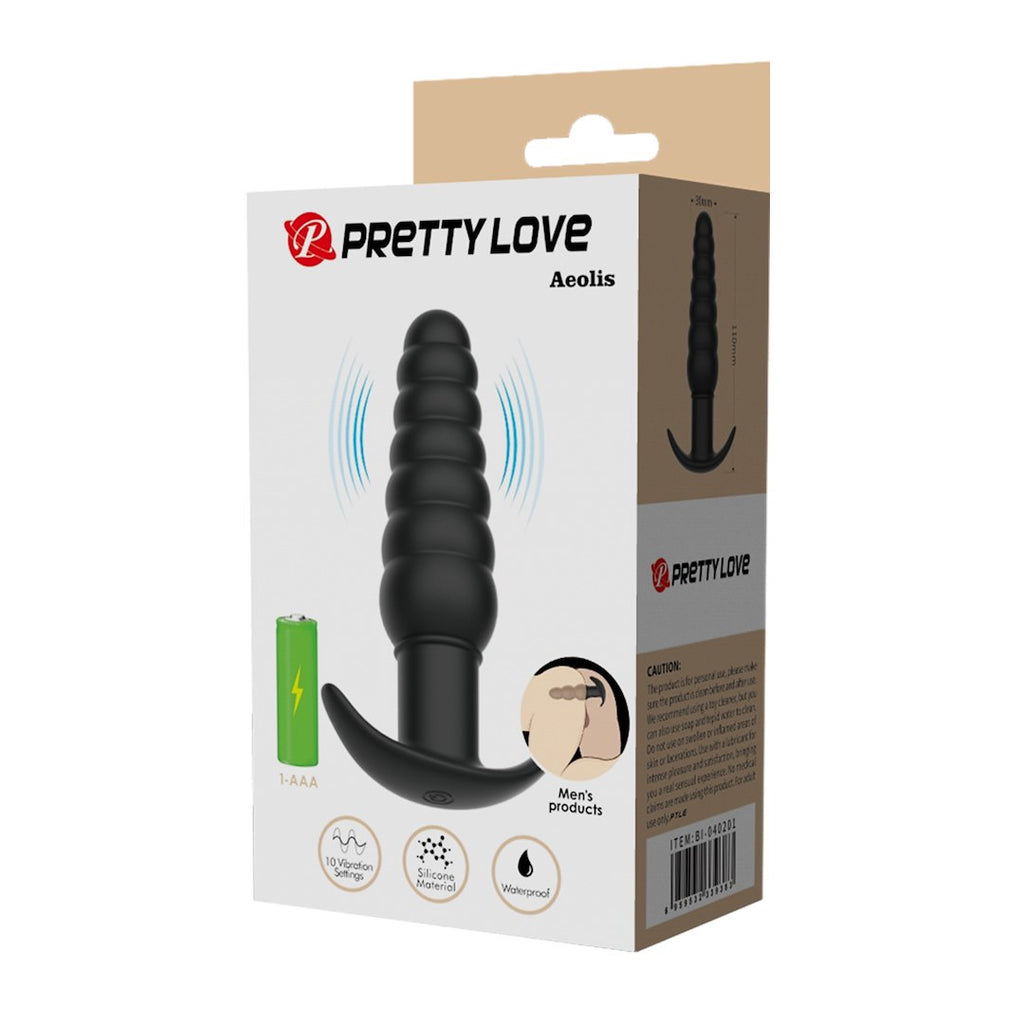 Pretty Love Aeolis Vibrerende Anale Plug Advanced Siliconen met 10 Vibratiemodi