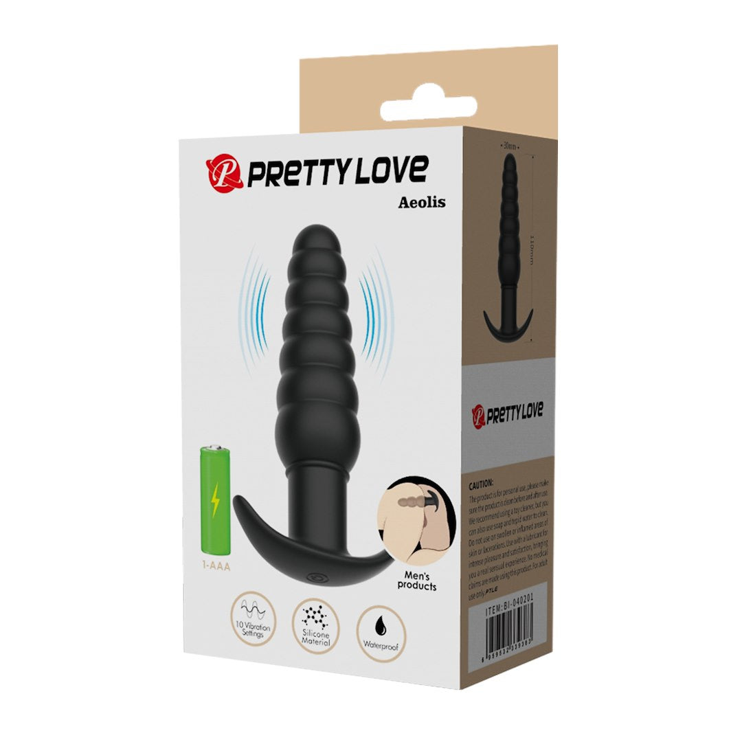 Pretty Love Aeolis Vibrerende Anale Plug Advanced Siliconen met 10 Vibratiemodi