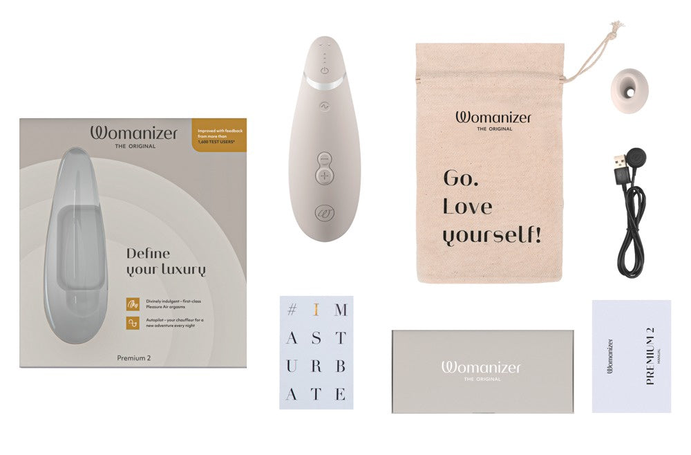 Womanizer Premium 2 Luchtdrukvibrator Wit