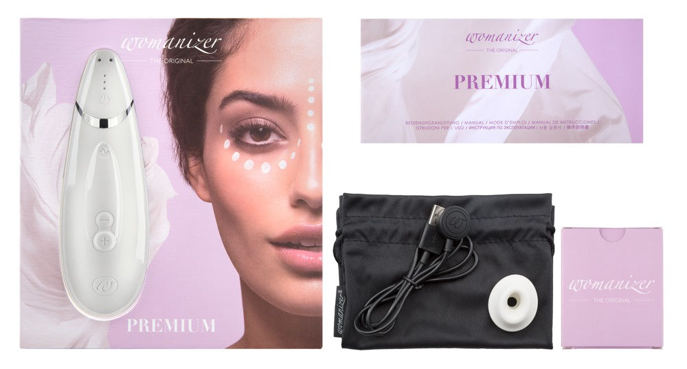 Womanizer Premium Luchtdruk Vibrator Wit