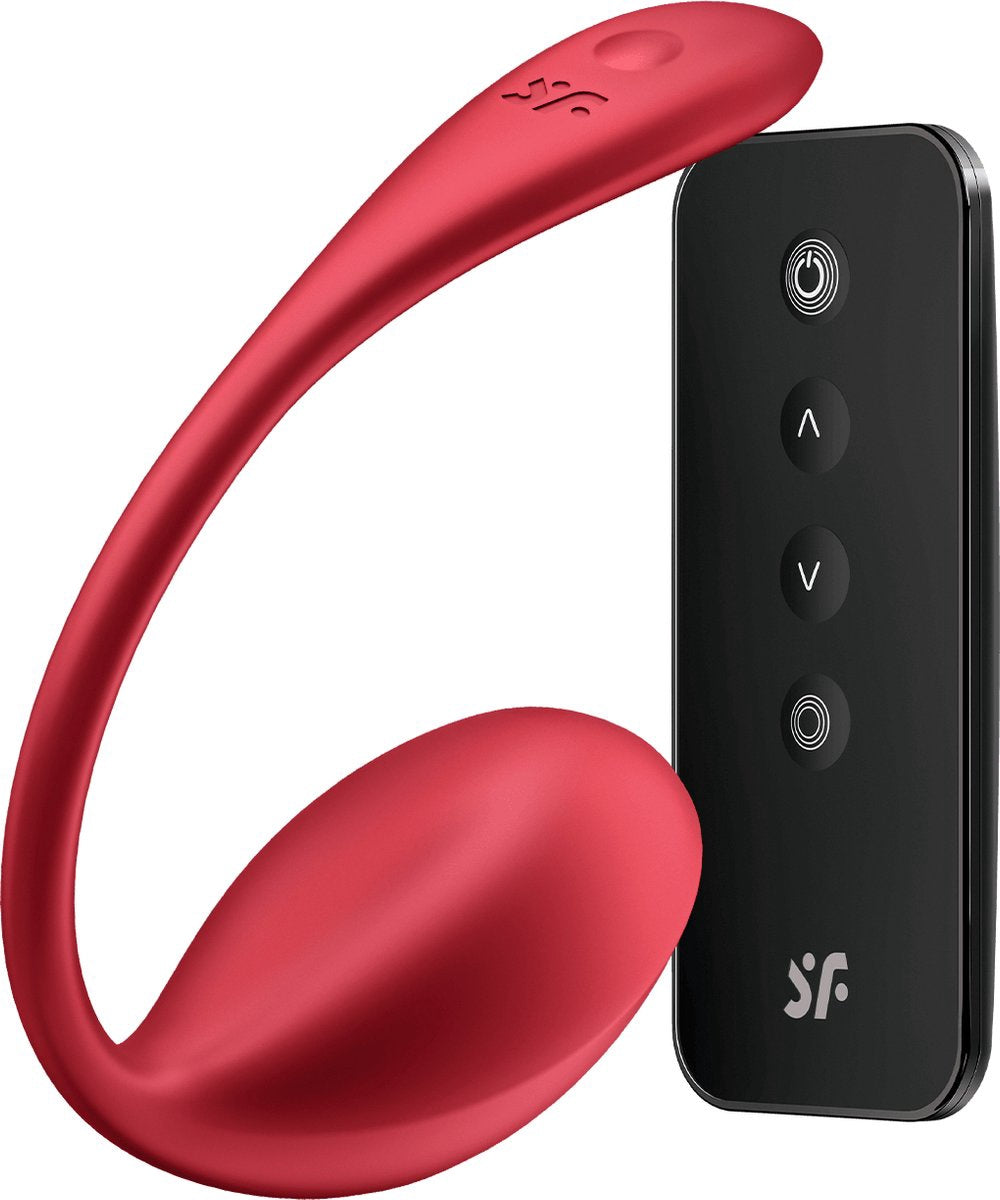 Shiny Petal Connect App Draagbare Paar Vibrator Rood