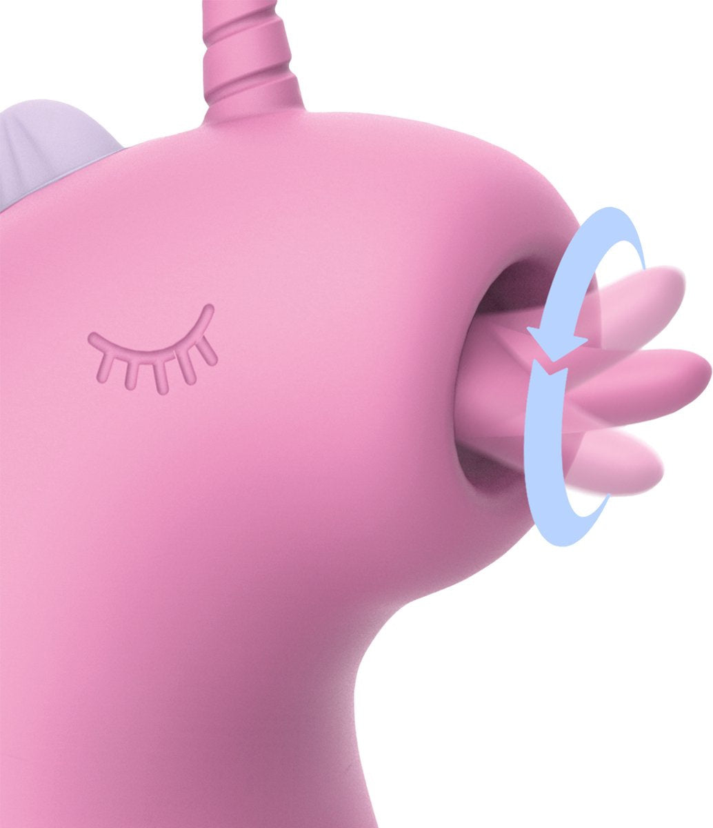 ER Cupcake Unicorn - Clitoris Vibrator met 360° Roterende Tong