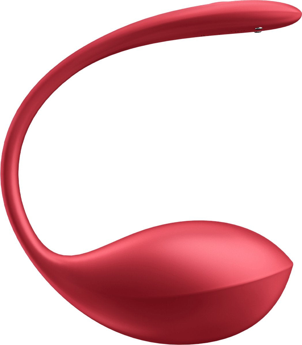 Shiny Petal Connect App Draagbare Paar Vibrator Rood