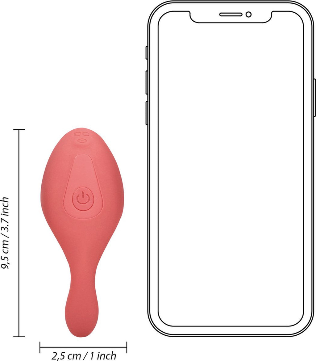 Panty Vibrator met Afstandsbediening Brighto Rood