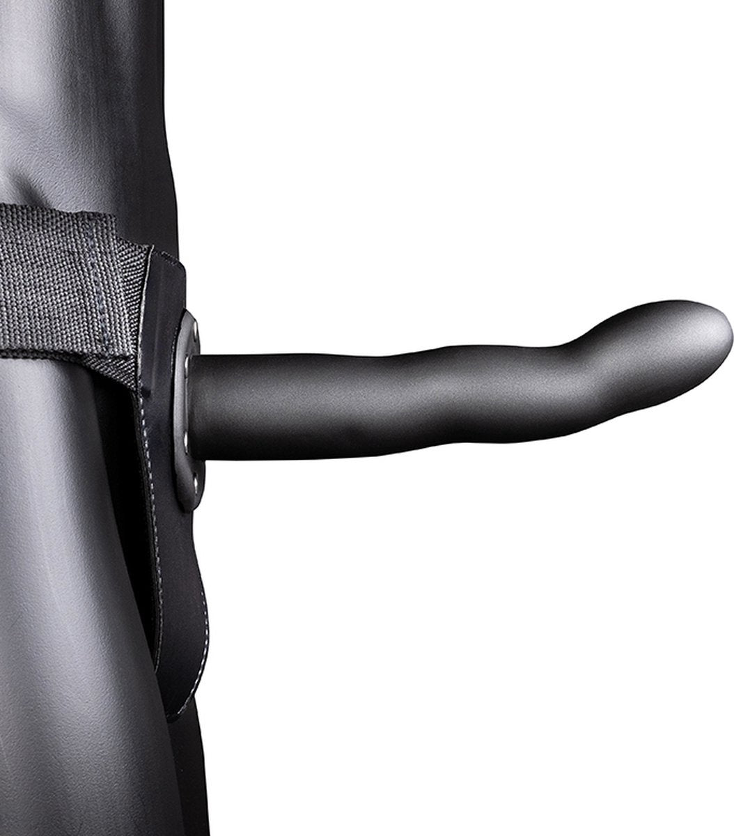 Gebogen Holle Strap-On  8" / 20 cm Gunmetal