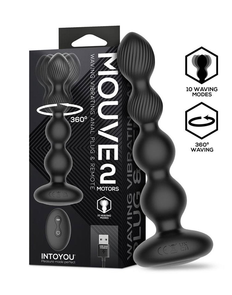 IY - Mouve Buttplug Golven,Vibratie 2 Motoren