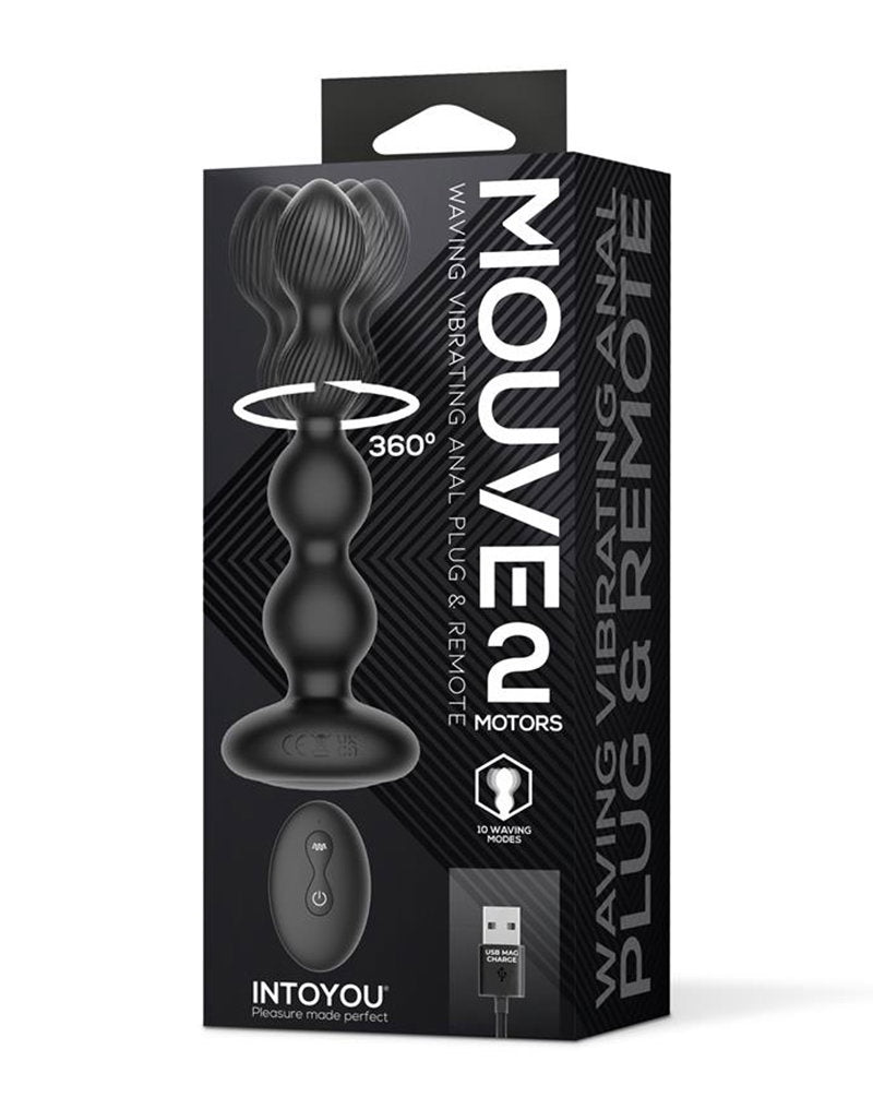 IY - Mouve Buttplug Golven,Vibratie 2 Motoren