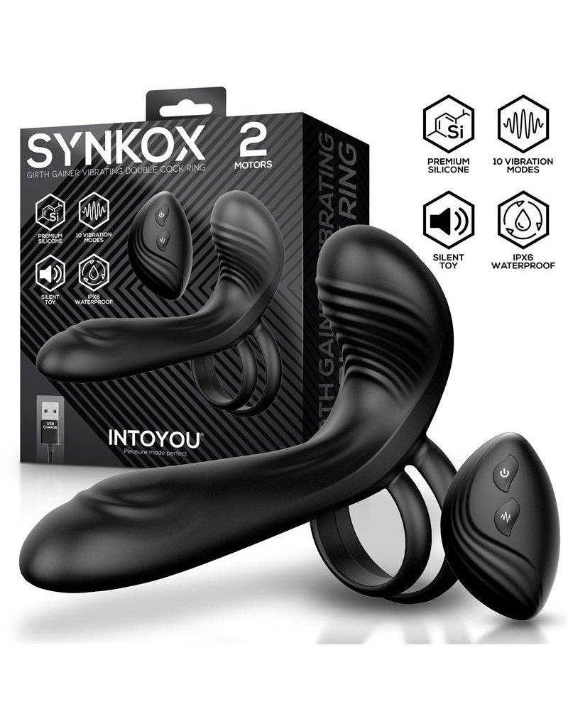 IY - Synkox - Girth Gainer Vibrerende Dubbele Penisring