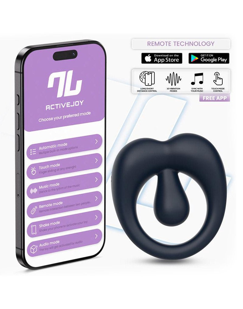 IY - Kenny - Penisring met clitorisstimulator en app