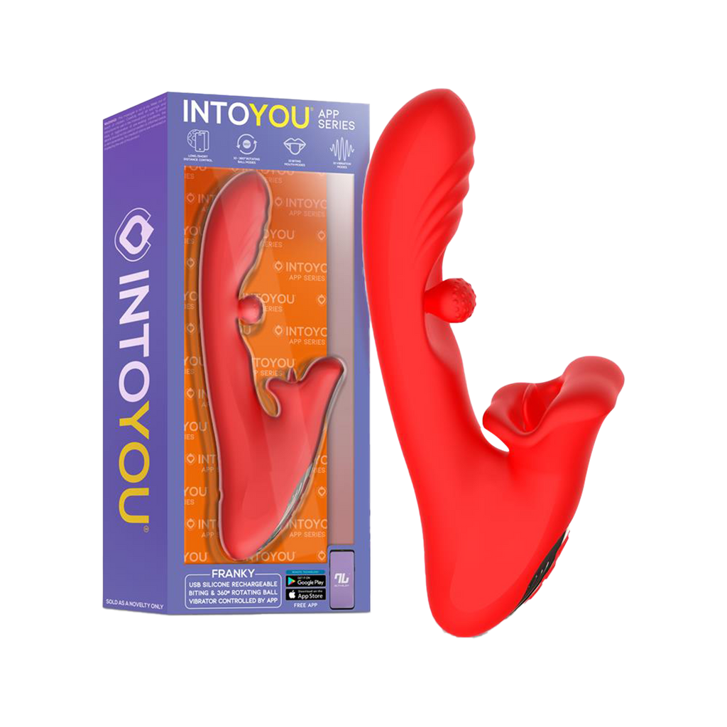 IY - Franky - Bijtende en roterende balvibrator met app