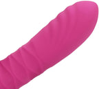 Thrusting and Tapping Vibrator Powerful Pink