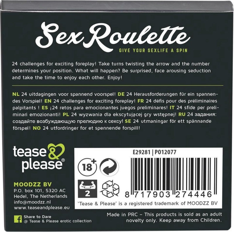 Sex Roulette Foreplay - Erotisch spel - 24 spellen