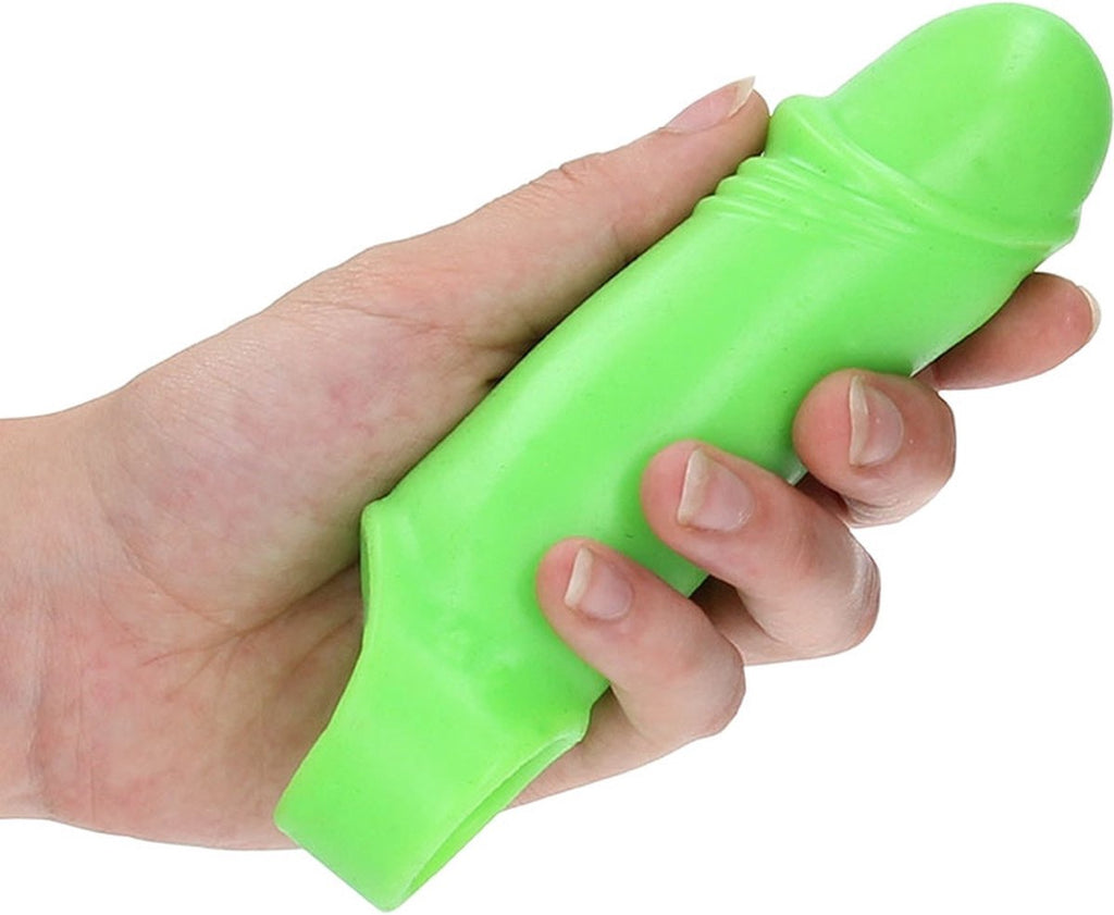Smooth Thick Stretchy Penis Sheath - Glow in the Dark