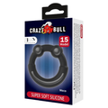 Crazy Bull Meco Cock Ring  Model 15  Zwart