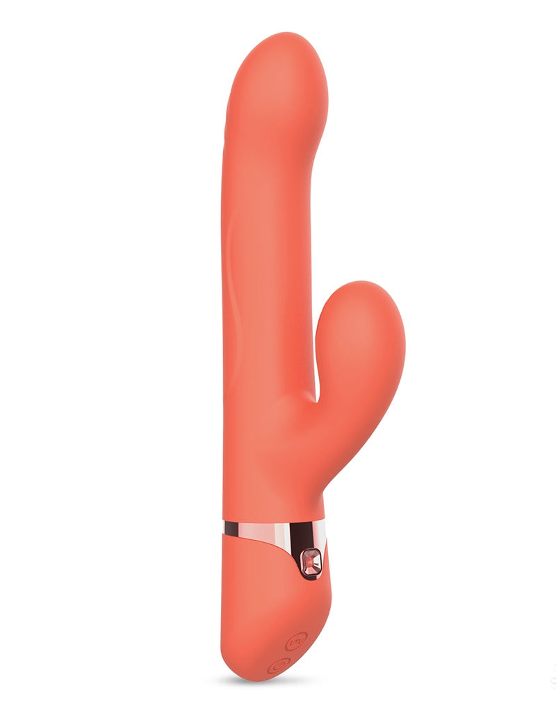IY Mindy Rabbit Vibrator met kralen en app Oranje