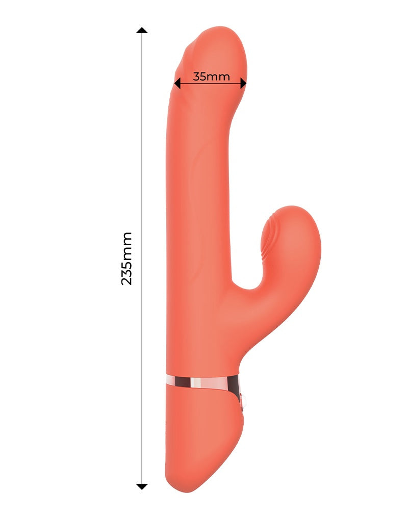 IY Mindy Rabbit Vibrator met kralen en app Oranje