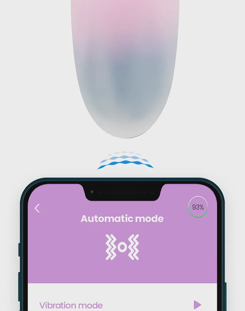 IY Vibrerend Ei met App. Roze/Blauw