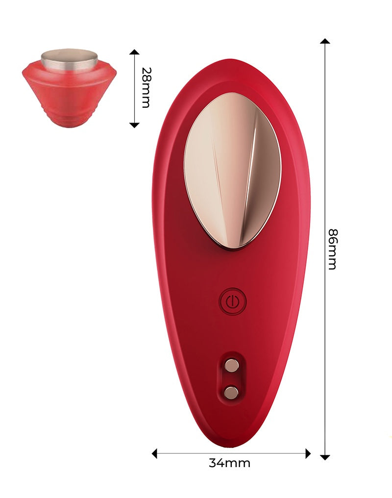 IY Panty Slip Vibrator met App Rood
