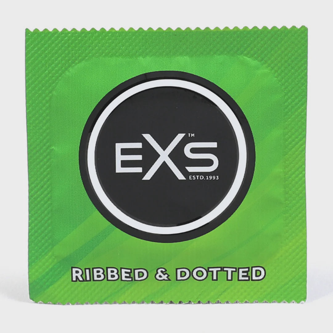 EXS Ribbed and Dotted - Condoms - 12 Pieces