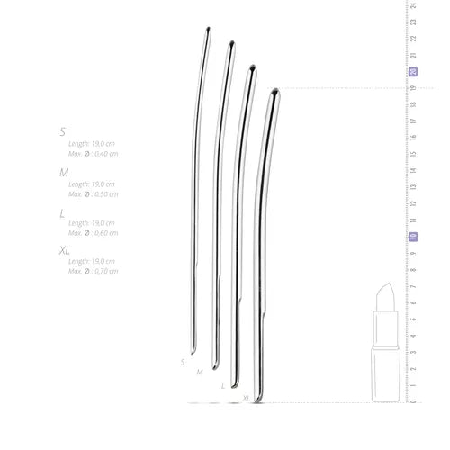 Sinner - Metalen Dilator Set 4-7mm - 4 Stuks