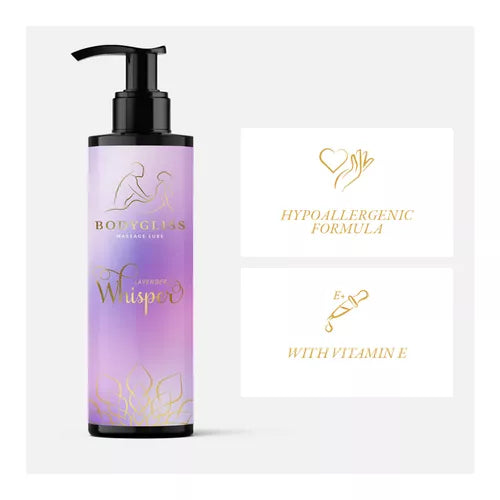 Bodygliss Whisper Lavender Massageolie Glijmiddel in 1