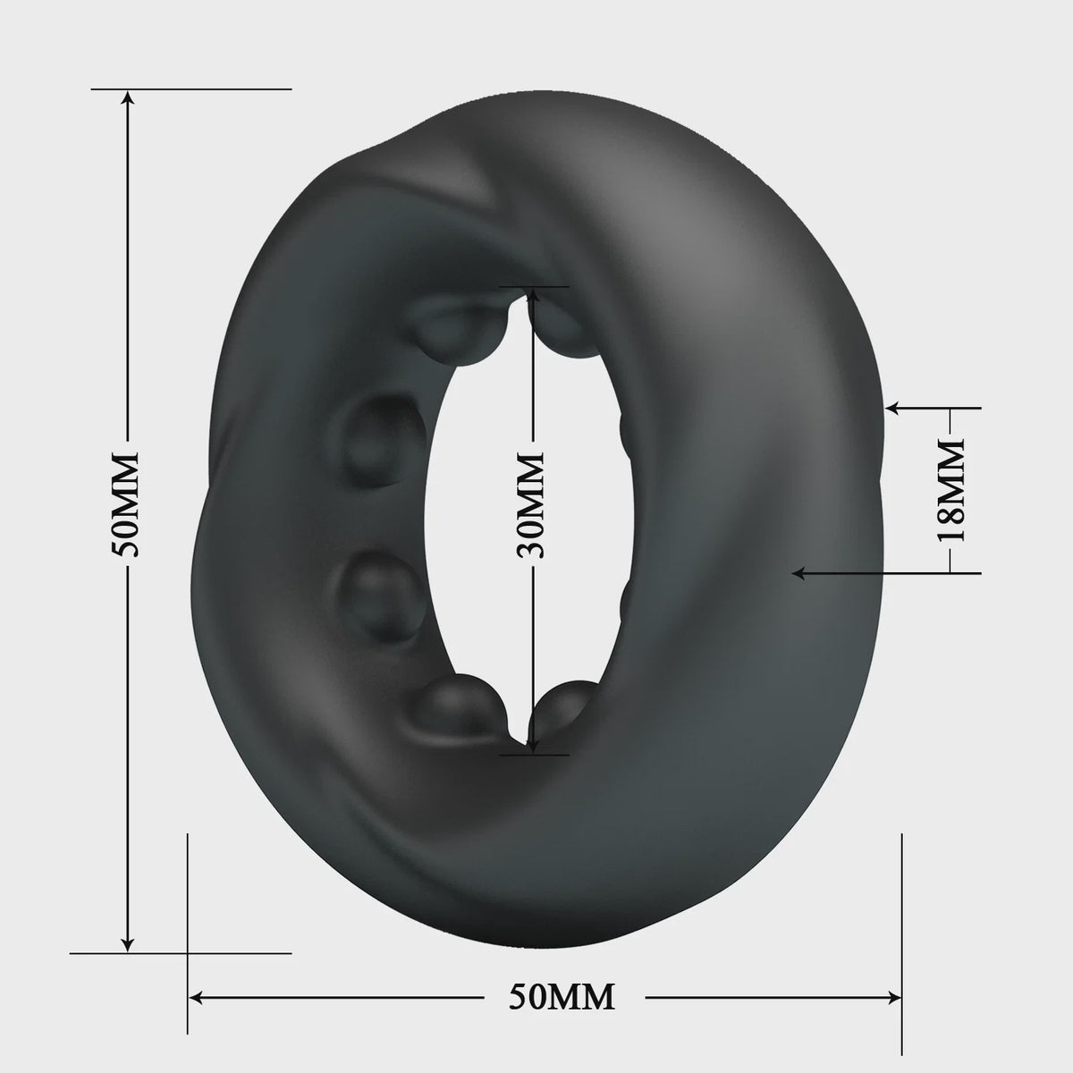 Crazy Bull Daquez Super Soft Siliconen ring - Model 4