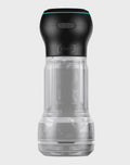 KIIROO  Feel Pocket Stroker Crystal + Powerblow Combo  Zwart/Transparant