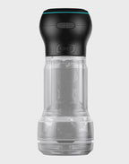 KIIROO  Feel Pocket Stroker Crystal + Powerblow Combo  Zwart/Transparant
