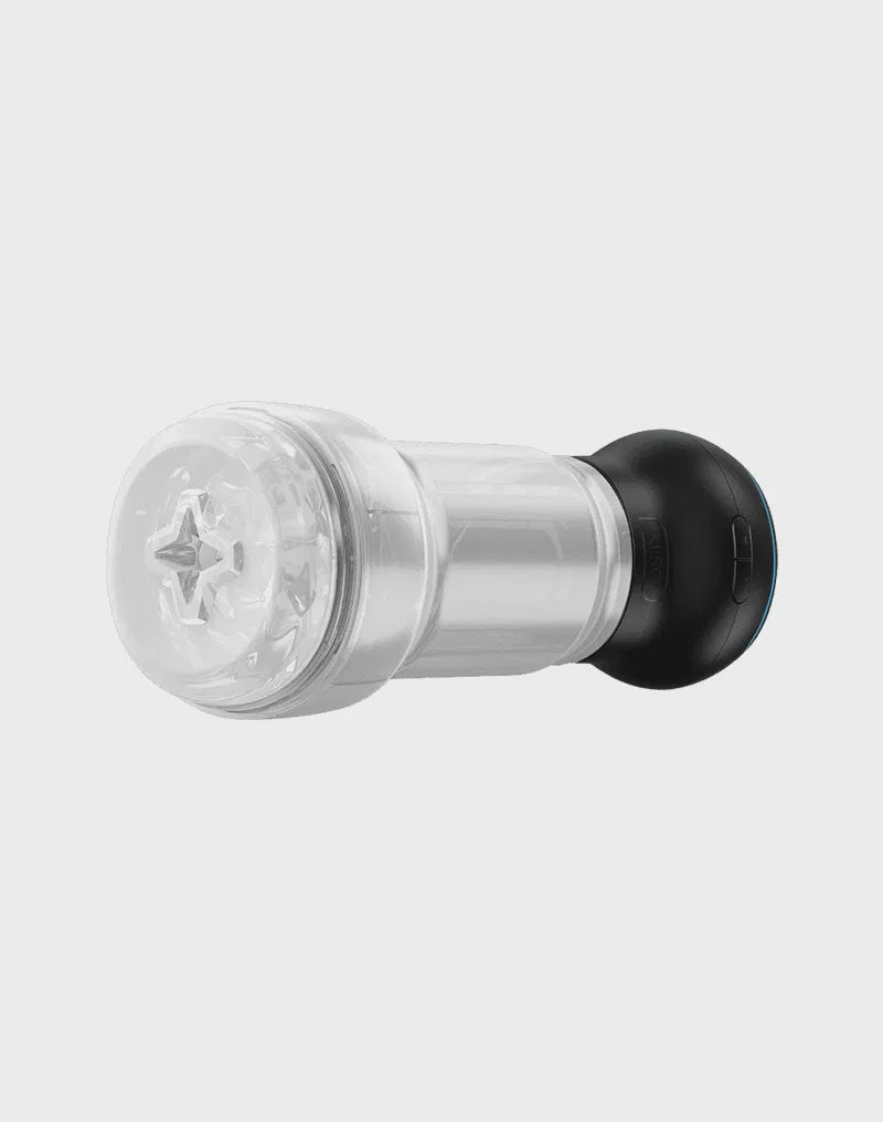 KIIROO  Feel Pocket Stroker Crystal + Powerblow Combo  Zwart/Transparant