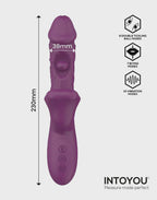 IY - Bella - Triple Motor Vibrator with Double Tickling Ball and Bitting - Paars Merk: Intoyou