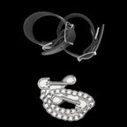Rimba Lederen Handboeien met Afneembare Ketting