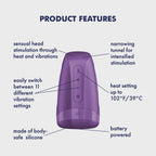 Satisfyer - Battery Series - Men Heat - Masturbator - Paars