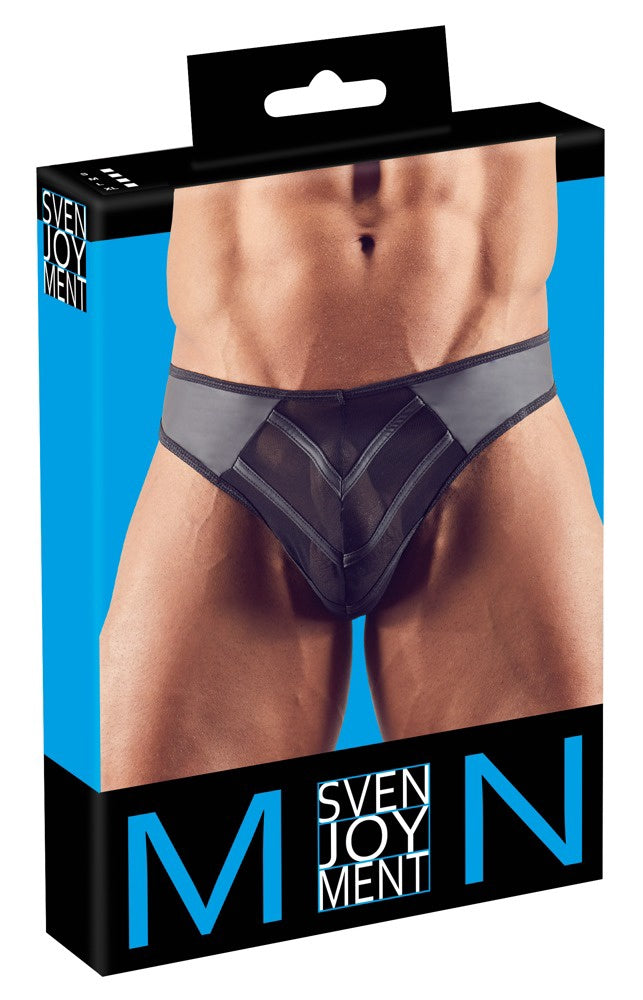 Trendy Herenslip met Transparant Kruis