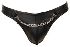 Svenjoyment Heren Thong Zwart Met Ketting